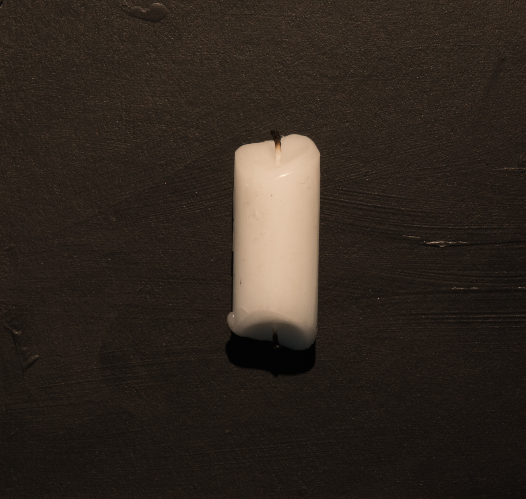 Black Candle, 2018, candle, cardboard