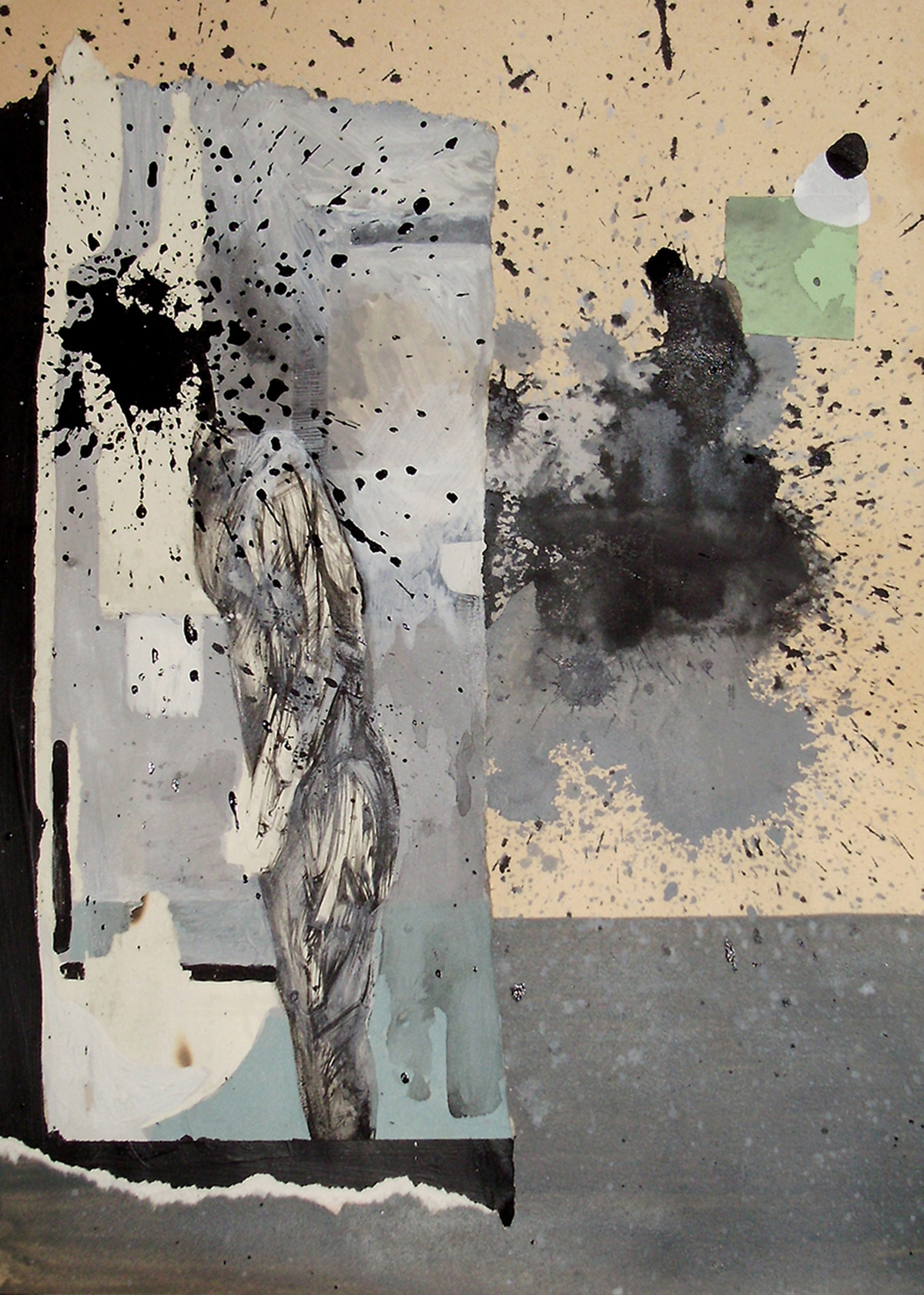 Blow, 2010, mixed media on paper, 35x25cm