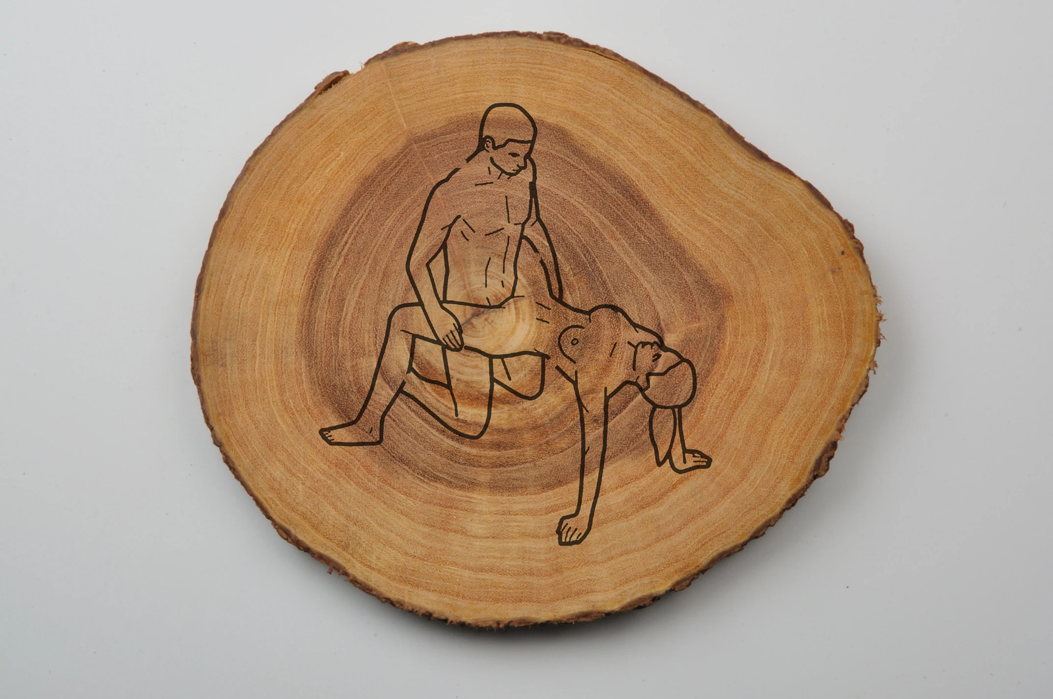 Wood (2011) — drawing on wood by Siniša Radulović