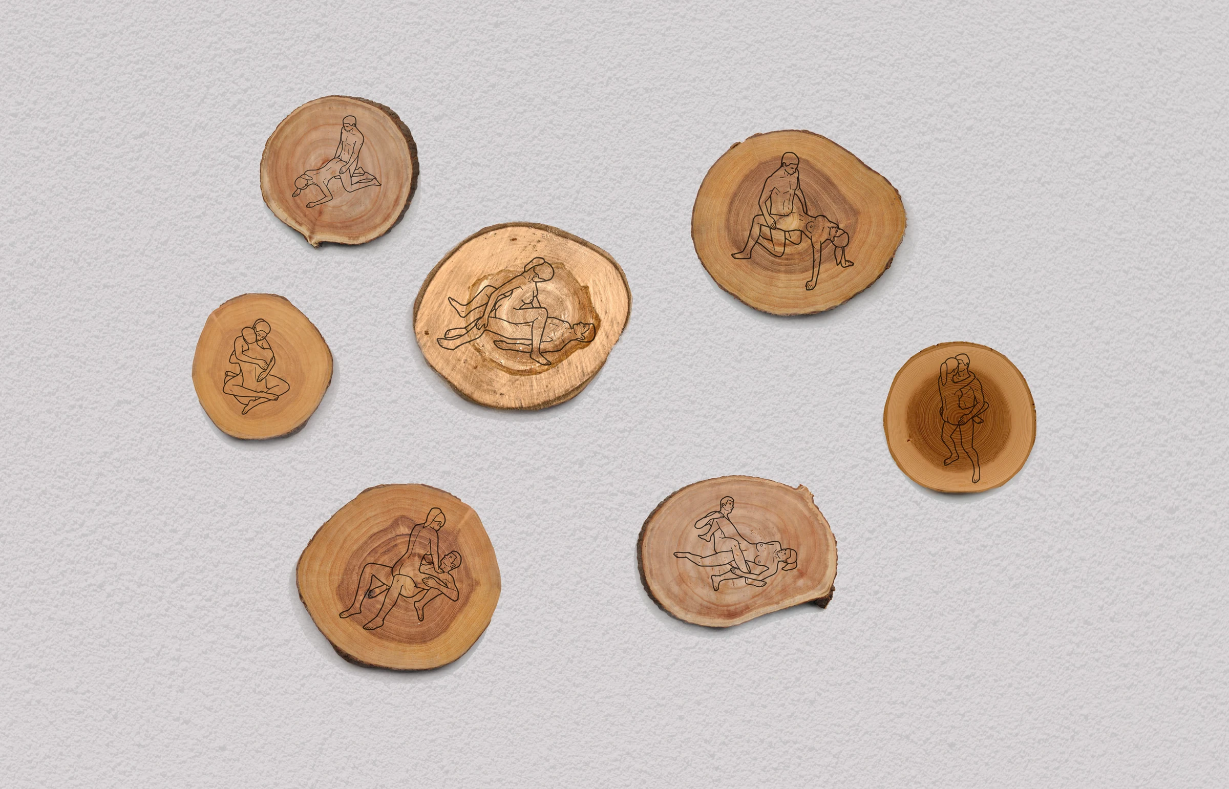 Wood (2011) — drawing on wood by Siniša Radulović