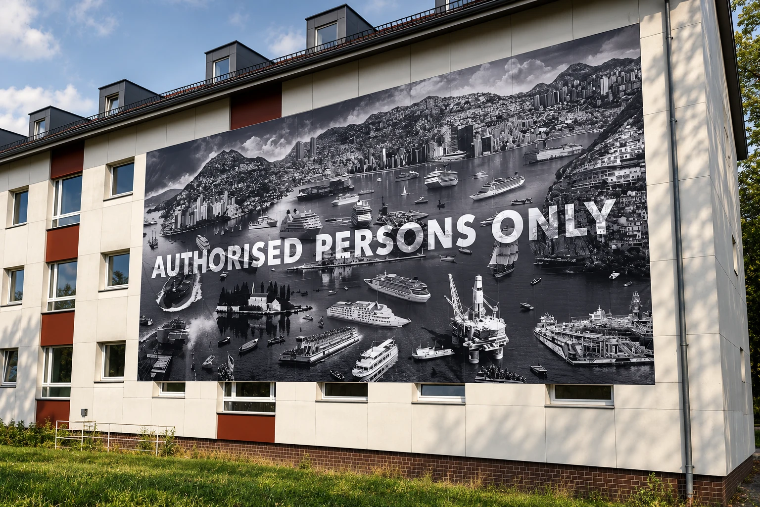 APO – Authorised Persons Only (2016) — print, variable dimensions by Siniša Radulović