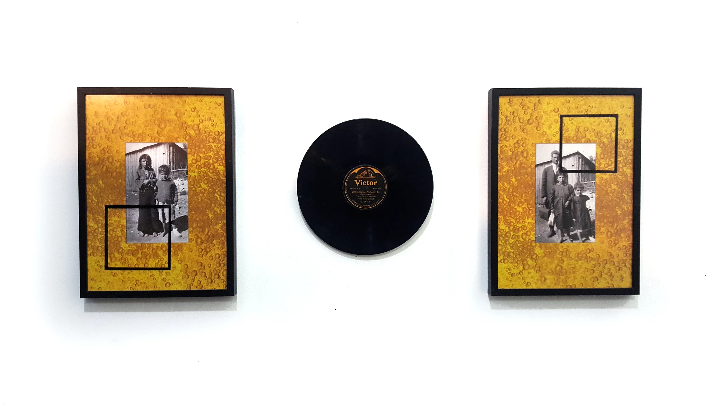 Before Air After (2018) — digital print, collage, vinyl record by Siniša Radulović