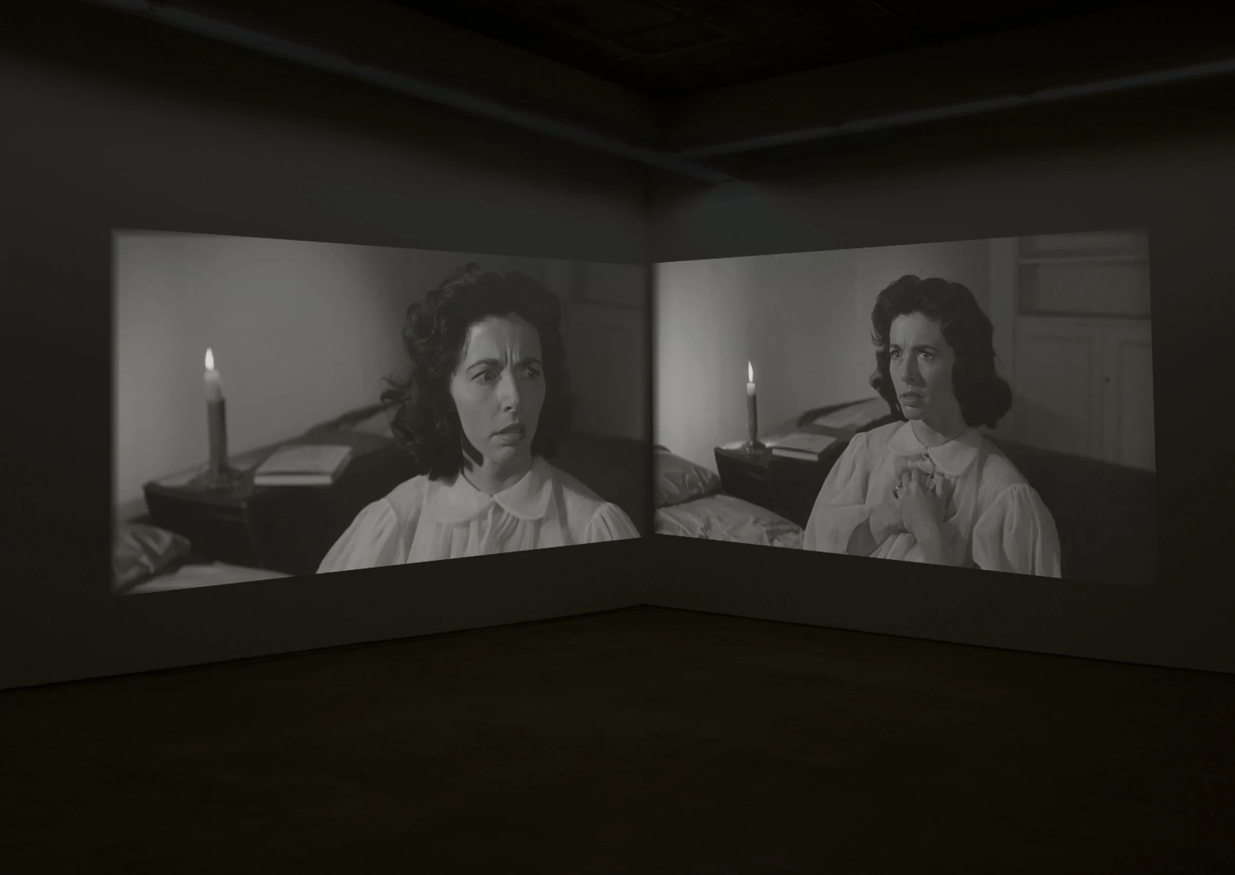 Superposition (2018) — two-channel video installation, 2-minute loop by Siniša Radulović